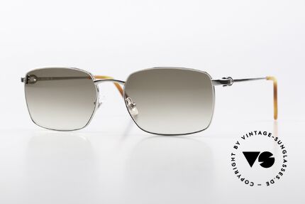 Cartier Spinner Platin Sonnenbrille 2009, eckige CARTIER Sonnenbrille in Größe 56/18, 140, Passend für Herren