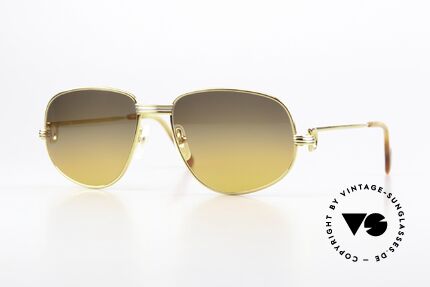 Cartier Romance LC - S Luxus Sonnenbrille Gucci Etui, vintage Cartier Luxus-Sonnenbrille; Modell ROMANCE, Passend für Herren und Damen