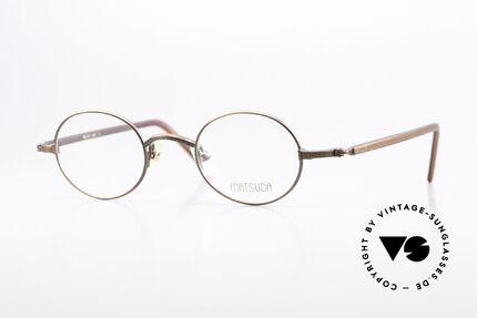 Matsuda 10136 Oval Runde Vintage Brille Details