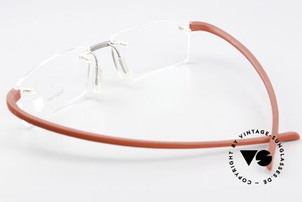 Tag Heuer 3110 Reflex Titan Luxusbrille Randlos, ungetragene Titan-Fassung, mit original Etui, Passend für Herren