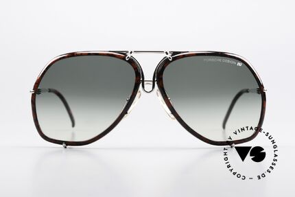 Porsche 5637 Original 80er No Retro Brille, Wechselgläser im unterschiedlichen Design, Gr. 60°12, Passend für Herren