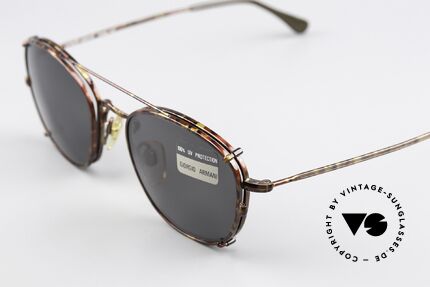 Giorgio Armani 169 Clip On 80er Vintage Brille, ungetragen (wie alle unsere 80er GA Brillenklassiker), Passend für Herren und Damen