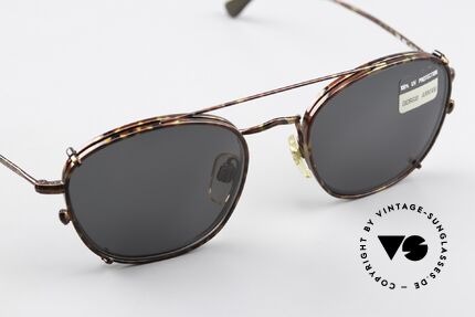 Giorgio Armani 169 Clip On 80er Vintage Brille, keine aktuelle Kollektion, sondern alte Originalware!, Passend für Herren und Damen
