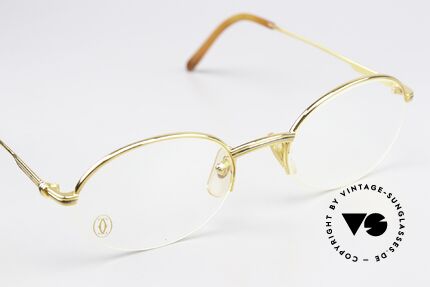 Brillen Cartier Manhattan Ovale Luxus Fassung 90er