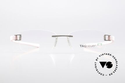 Tag Heuer 7107 Platin Gebürstet Rosé, eine extrem sportliche Randlosbrille für Herren, Passend für Herren