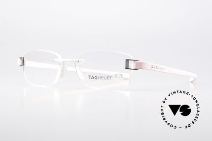Tag Heuer 7107 Platin Gebürstet Rosé, formbare "Racing" Bügel aus Elastomer-Gummi, Passend für Herren