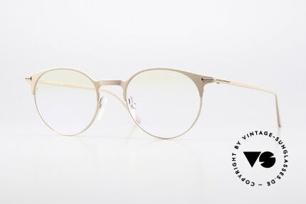 Tom Ford TF5548 Nude Beige Hautfarbe Brille, Tom Ford TF5548-B, 083, Unisex-Brille, Gr. 49-19, Passend für Herren und Damen