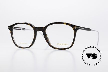Tom Ford TF5484 Herren Designer Brille Titan, Tom Ford TF5484, 052, Titanium-Brille, Gr. 50-20, Passend für Herren