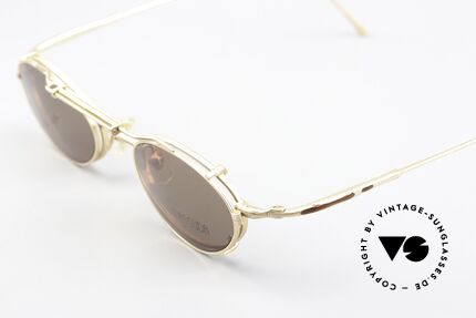 Matsuda 10139 Clip On Vintage Brille 90er, Rahmen mit viel Liebe zum Detail; aufwändige Gravuren, Passend für Herren und Damen