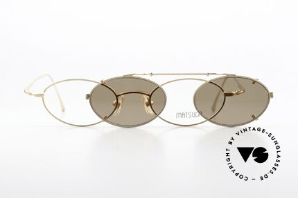 Matsuda 10139 Clip On Vintage Brille 90er, Größe: medium, Passend für Herren und Damen