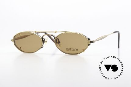 Matsuda 10122 90er Brille Mit Sonnen-Clip Details