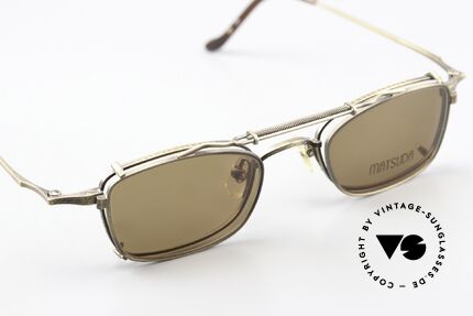 Matsuda 10133 Clip On Brille 90er Titan, wahre Handwerkskunst (made in Japan), die Zeit kostet, Passend für Herren und Damen