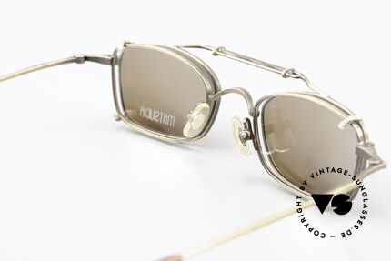 Matsuda 10133 Clip On Brille 90er Titan, ungetragenes Einzelstück für Leute, die sowas schätzen, Passend für Herren und Damen