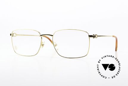 Cartier C-Decor Metal Vergoldete Luxus-Brille Details