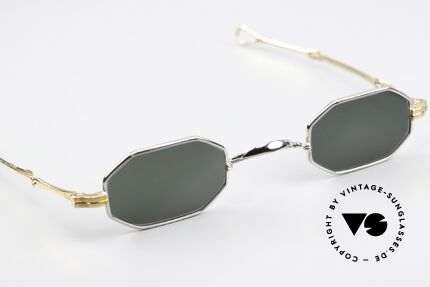 Lunor I 01 Telescopic Bicolor Platin & Vergoldet, vergoldete Bügel; platin-plattierte Front & Brücke, Passend für Herren und Damen
