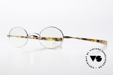 Lunor Swing A 33 Oval Customized Platin Rose Gold, "A" = mit Acetat-Steckbügeln, in Größe 44/25, 143mm, Passend für Herren und Damen