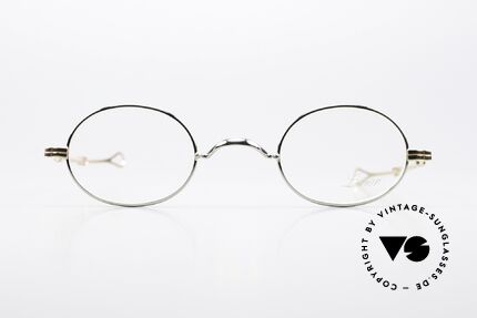 Lunor I 10 Telescopic Platin Plattiert & Rosé Gold, minimalistische Brille; stilvoll in zeitloser Eleganz, Passend für Herren und Damen
