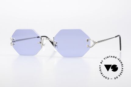 Cartier Rimless Octag Platinum Portofino Dekor Details