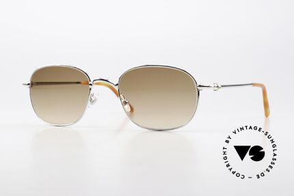 Cartier Vega 90er Luxus Platin Sonnenbrille Details