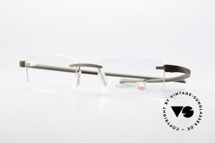Tag Heuer 3110 Reflex Titan Luxusbrille Randlos, Tag Heuer Brille TH 3110, color 003, Gr. 50-16, Passend für Herren