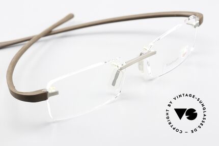 Tag Heuer 3110 Reflex Titan Luxusbrille Randlos, sportlicher und luxuriöser Lifestyle für Männer, Passend für Herren