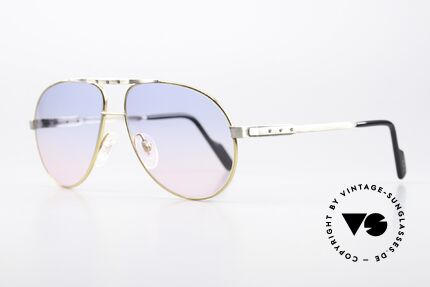 Alpina M1F771 Sonnengläser Babyblau-Pink, eine wirklich sehr interessante "used" Lackierung, Passend für Herren