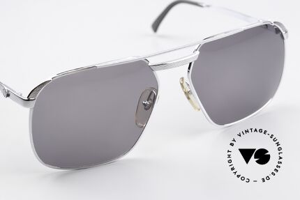 Dunhill 6011 80er Sonnenbrille Verchromt, ungetragen (wie alle unsere vintage Dunhill Brillen), Passend für Herren