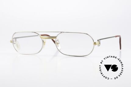 Cartier MUST LC - M Luxus Platin Brillenfassung, MUST: das erste Modell der Lunettes Collection '83, Passend für Herren