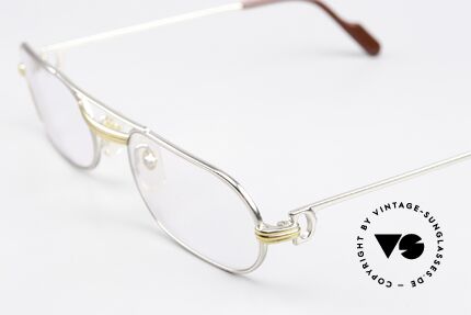 Cartier MUST LC - M Luxus Platin Brillenfassung, LIMITIERTE Platin-Ausführung (entsprechend edel), Passend für Herren