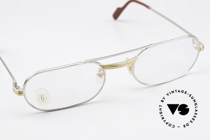 Cartier MUST LC - M Luxus Platin Brillenfassung, ungetragen mit OVP (in diesem Zustand sehr selten), Passend für Herren