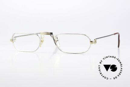 Cartier Demi Lune LC - M Platin Luxus Lesebrille 1987 Details