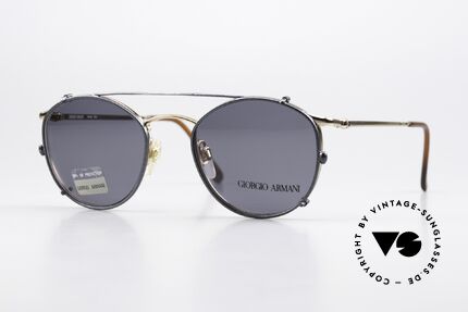 Giorgio Armani 132 Mit Sonnenclip Blau Metallic Details