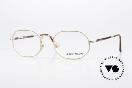 Giorgio Armani 182 80er Designerbrille Octag Details