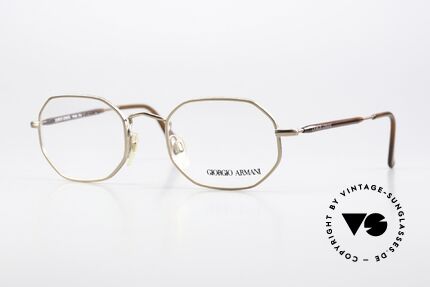 Giorgio Armani 182 Achteckige Brille 1980er Details