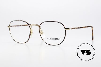Giorgio Armani 162 Eckige Panto Brille 90er Details