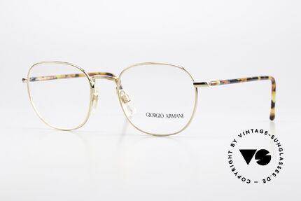 Giorgio Armani 162 Klassische 90er Panto Brille Details