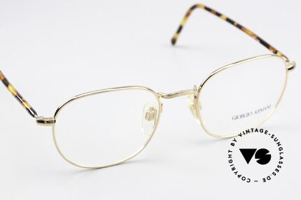 Giorgio Armani 162 Klassische 90er Panto Brille, keine aktuelle Kollektion, sondern echte 90er Ware!, Passend für Herren und Damen