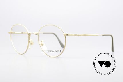 Giorgio Armani 201 Vintage Brille 90er Unisex, zeitloses 90er Jahre Modell mit Federscharnieren, Passend für Herren und Damen