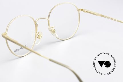 Giorgio Armani 201 Vintage Brille 90er Unisex, die Metall-Fassung kann beliebig verglast werden, Passend für Herren und Damen