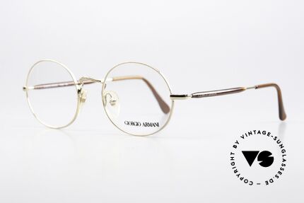 Giorgio Armani 172 Ovale No Retro Brille 90er, TOP-Qualität; zudem zeitlos in gold / dunkelbraun, Passend für Herren und Damen Giorgio Armani 172 Ovale No Retro Brille 90er, TOP-Qualität; zudem zeitlos in gold / dunkelbraun, Passend für Herren und Damen
