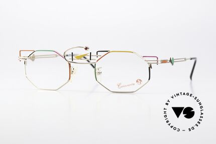 Casanova KC-0 Abstrakte Kunst Brille, Casanova Brille, Modell KC-0, Größe 44/23 in Color 01, Passend für Herren und Damen