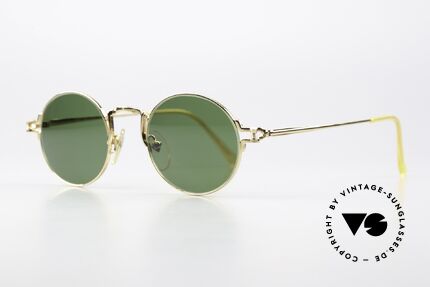Jean Paul Gaultier 55-3171 Brille 22kt Vergoldet 1996, dennoch mit vielen Rahmendetails (typisch Gaultier), Passend für Herren und Damen