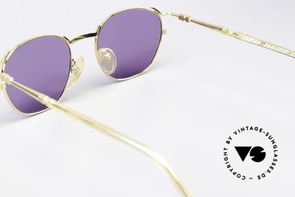 Jean Paul Gaultier 57-2276 Junior Collection Vergoldet, vergoldet mit violetten Gläsern (100% UV Schutz), Passend für Herren und Damen