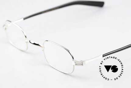 Lunor II A 00 Vintage Brille Platin Plattiert, Mod. "II 0", Gr. 40/25, Lesebrille für Damen & Herren, Passend für Herren und Damen