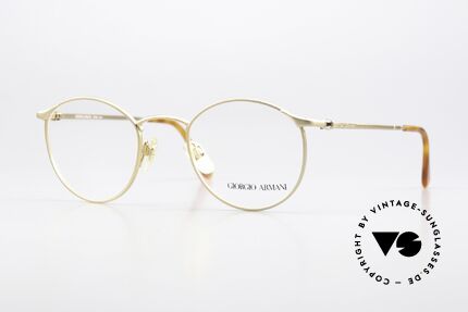 Giorgio Armani 132 90er Brille In Matt Gold Details