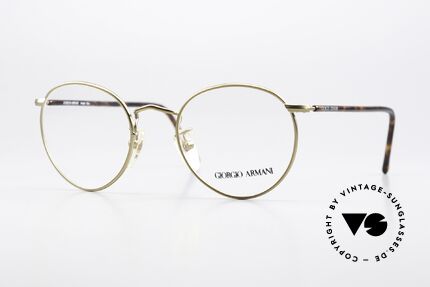 Giorgio Armani 138 Panto Brille Gold Schildpatt Details