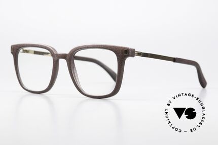 Mykita Mylon Barley 3D Druck Hybrid Unisex Brille, color code 307: Ebony Brown / Champagne Gold, Passend für Herren und Damen