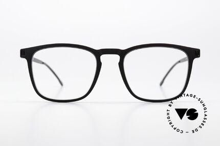 Mykita Mylon Jujubi Eckige Pantobrille aus Berlin, Größe 52-19, col. 579 (eine Art von Schwarz), Passend für Herren und Damen