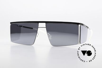 Mykita Helmut Lang HL001 Eckige Brille Seitenscheiben, Mykita Sonnenbrille, Mod. HL001, Gr. 57/13, c. 869, Passend für Herren und Damen