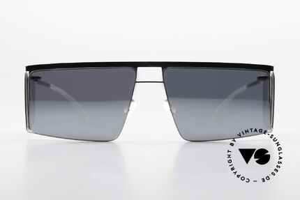 Mykita Helmut Lang HL001 Eckige Brille Seitenscheiben, Zusammenarbeit mit Modedesigner HELMUT LANG, Passend für Herren und Damen